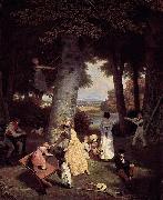Jacques-Laurent Agasse Playground oil painting